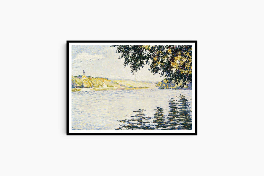 "Paul Signac - View of the Seine at Herblay"