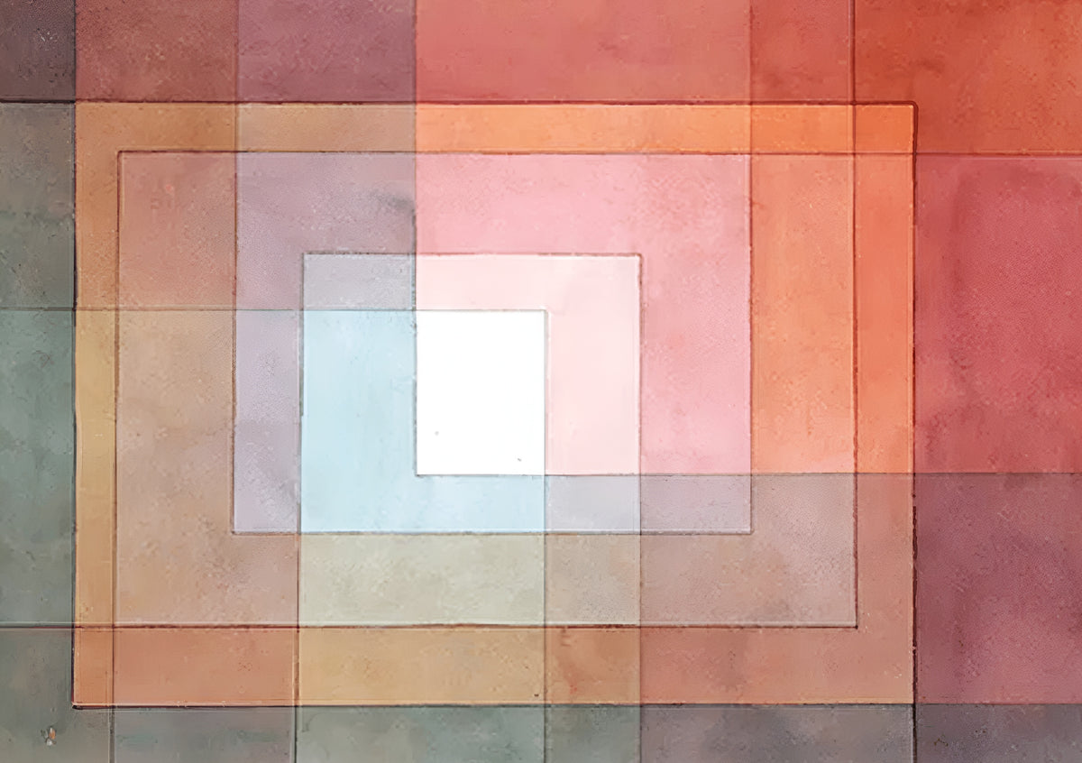 Canvas Print White Framed Polyphonically – Paul Klee – Vintage Modernist Art