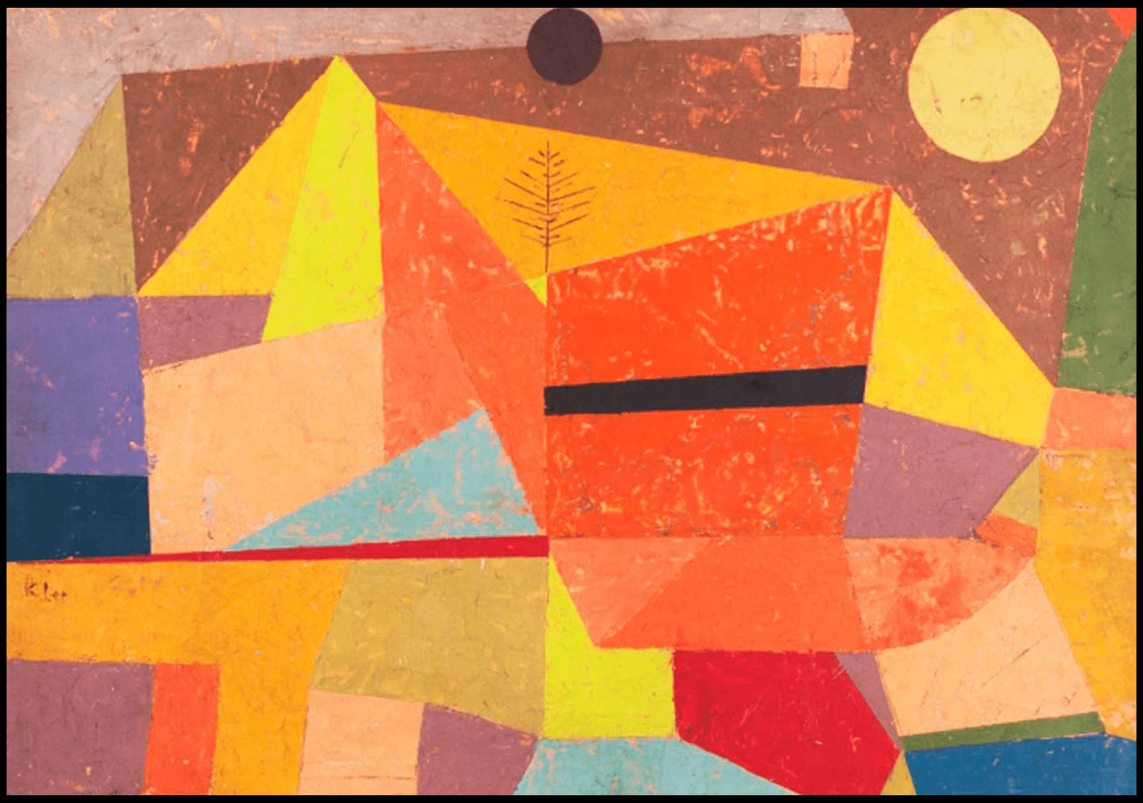 "Paul Klee - Joyful Mountain Landscape"