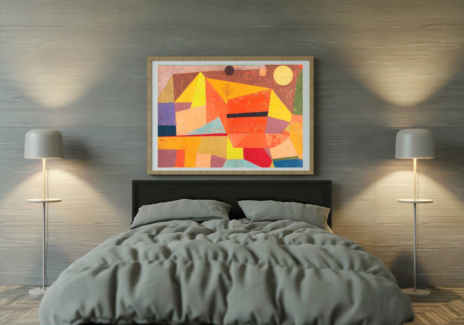 "Paul Klee - Joyful Mountain Landscape"