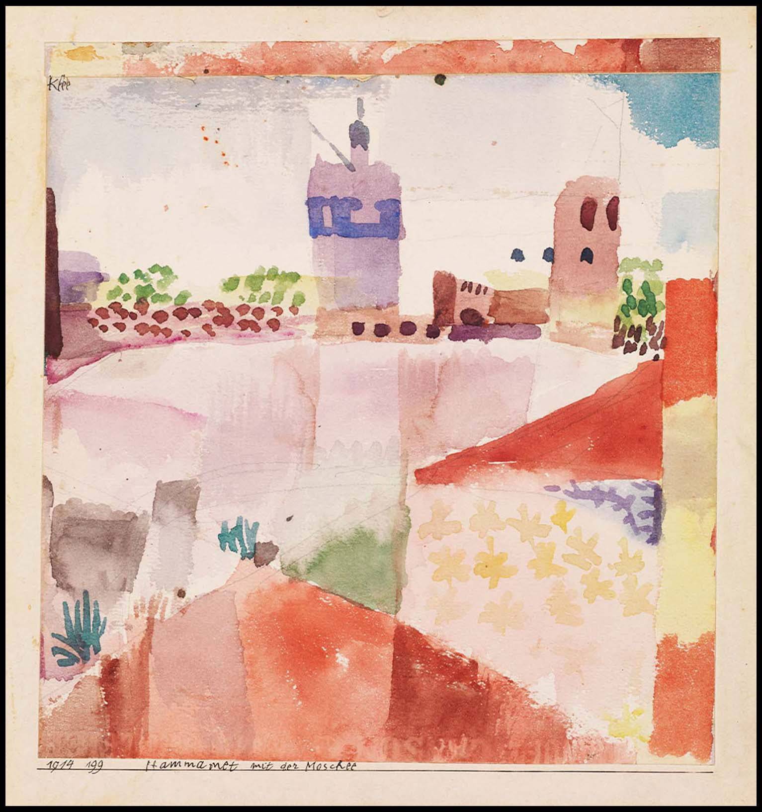 "Paul Klee - Hammamet with Its Mosque"