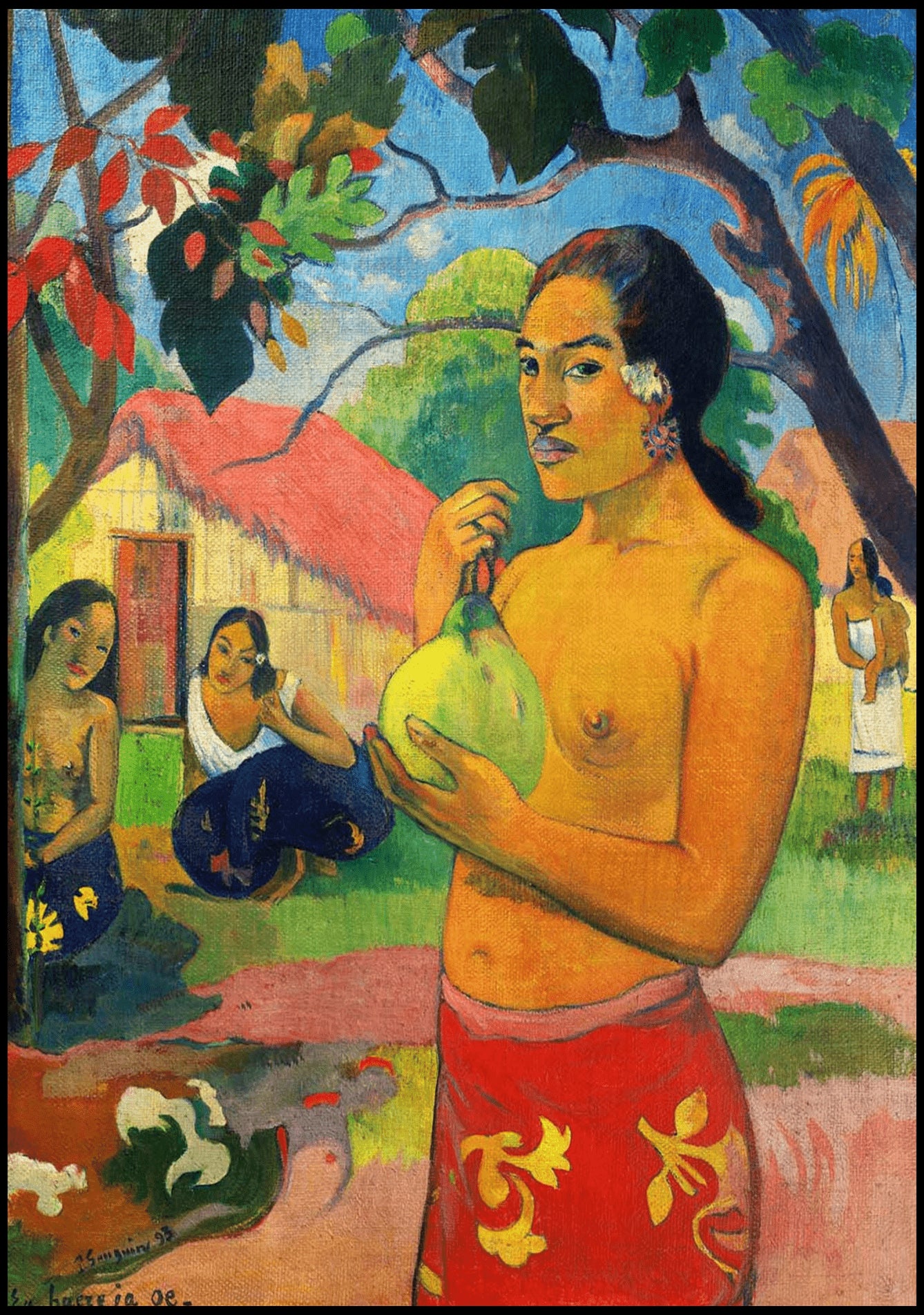 "Paul Gauguin - Woman Holding a Fruit"