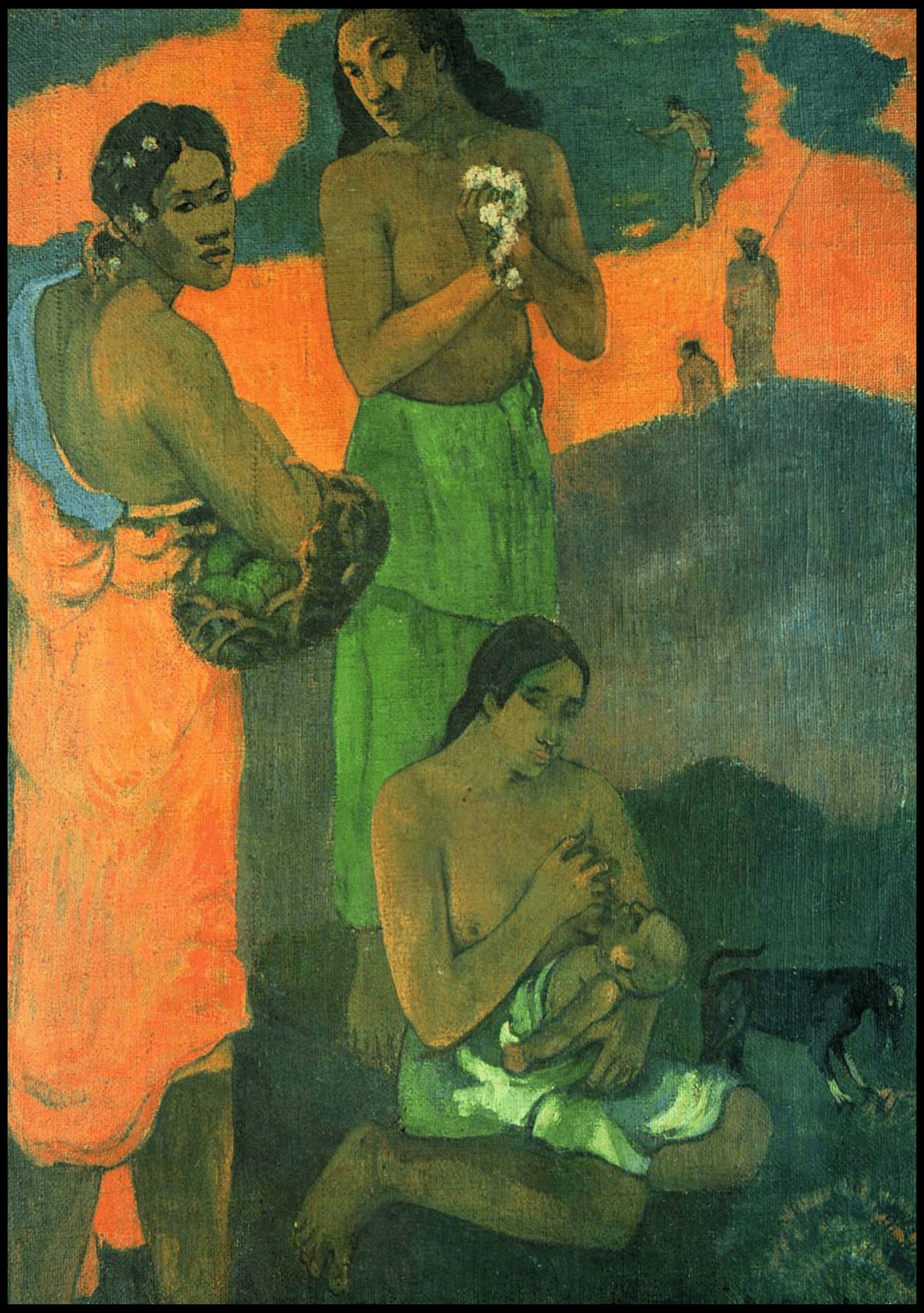 "Paul Gauguin - Maternity 'Three Women on the Seashore'"