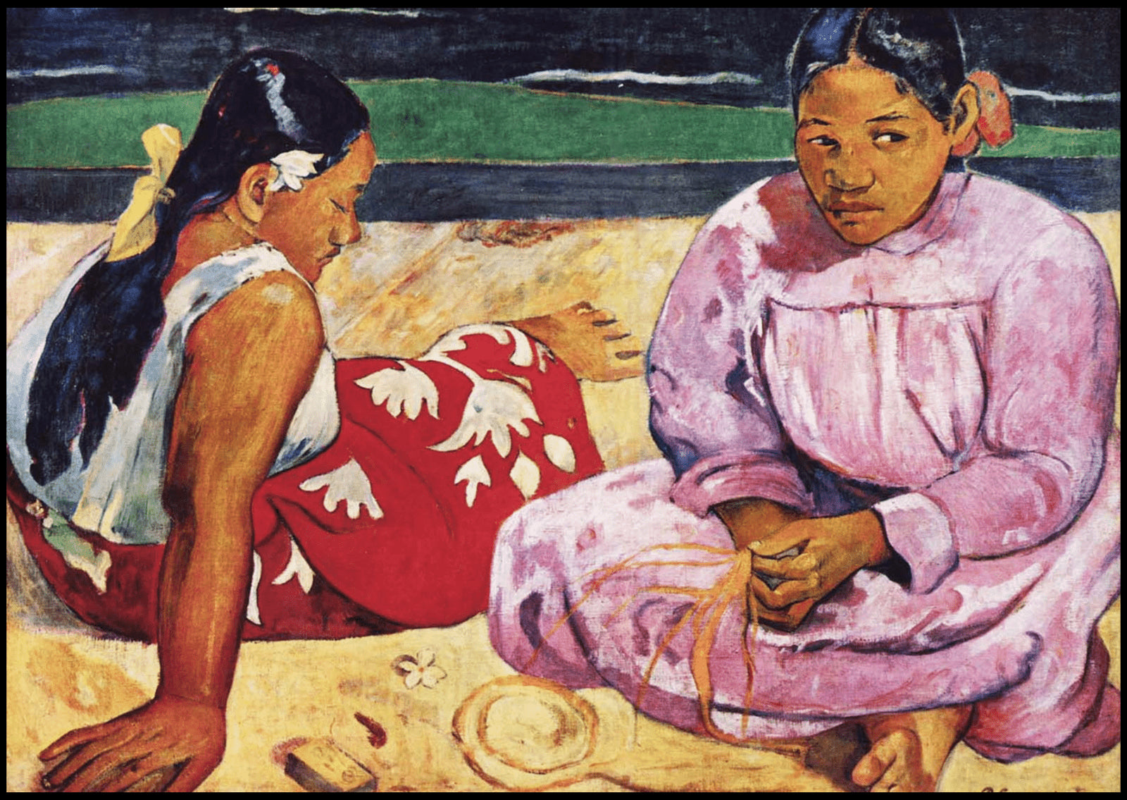"Paul Gauguin - Tahitian Woman on the Beach"