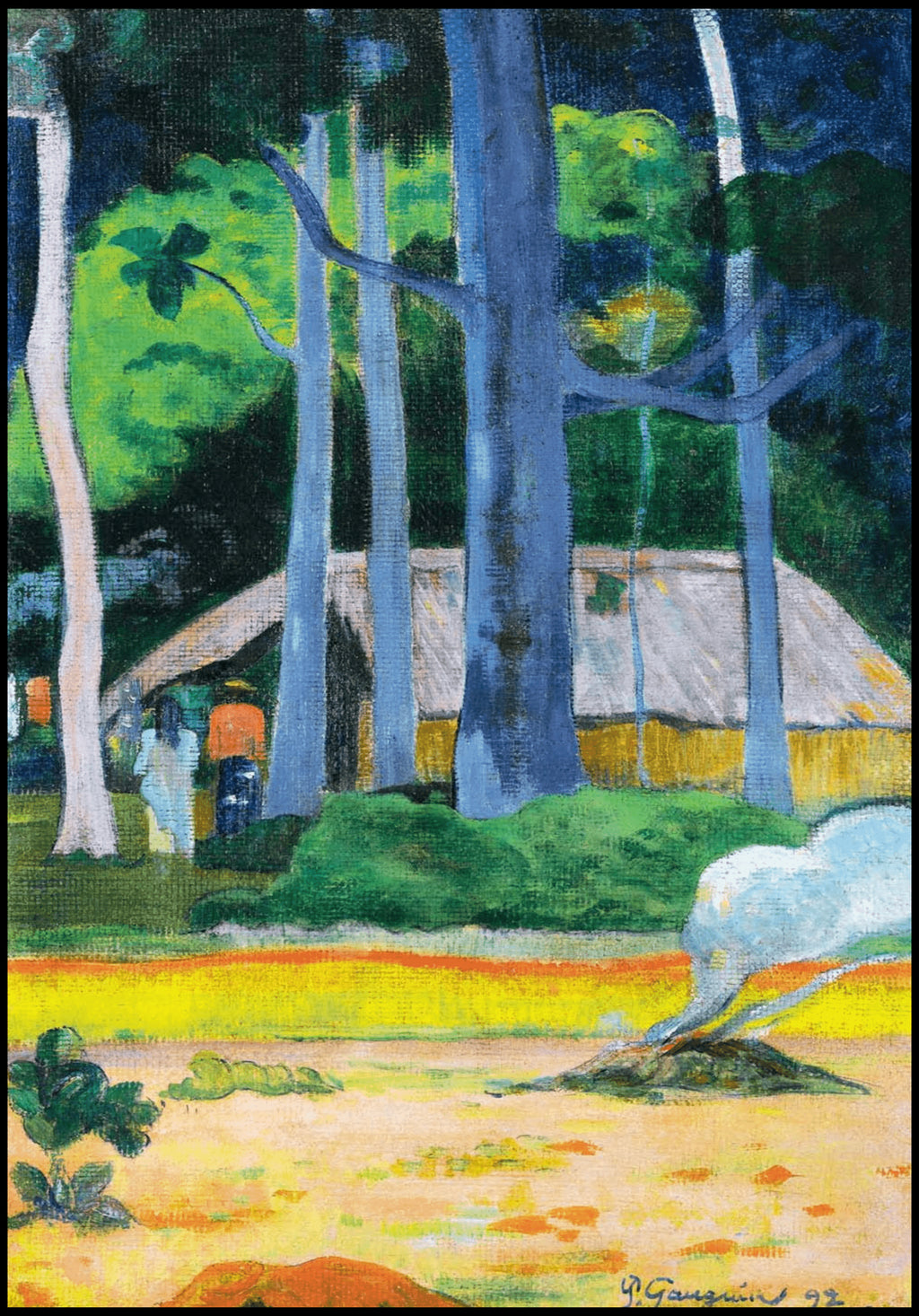 "Paul Gauguin - Cabane Sous Les Arbes"