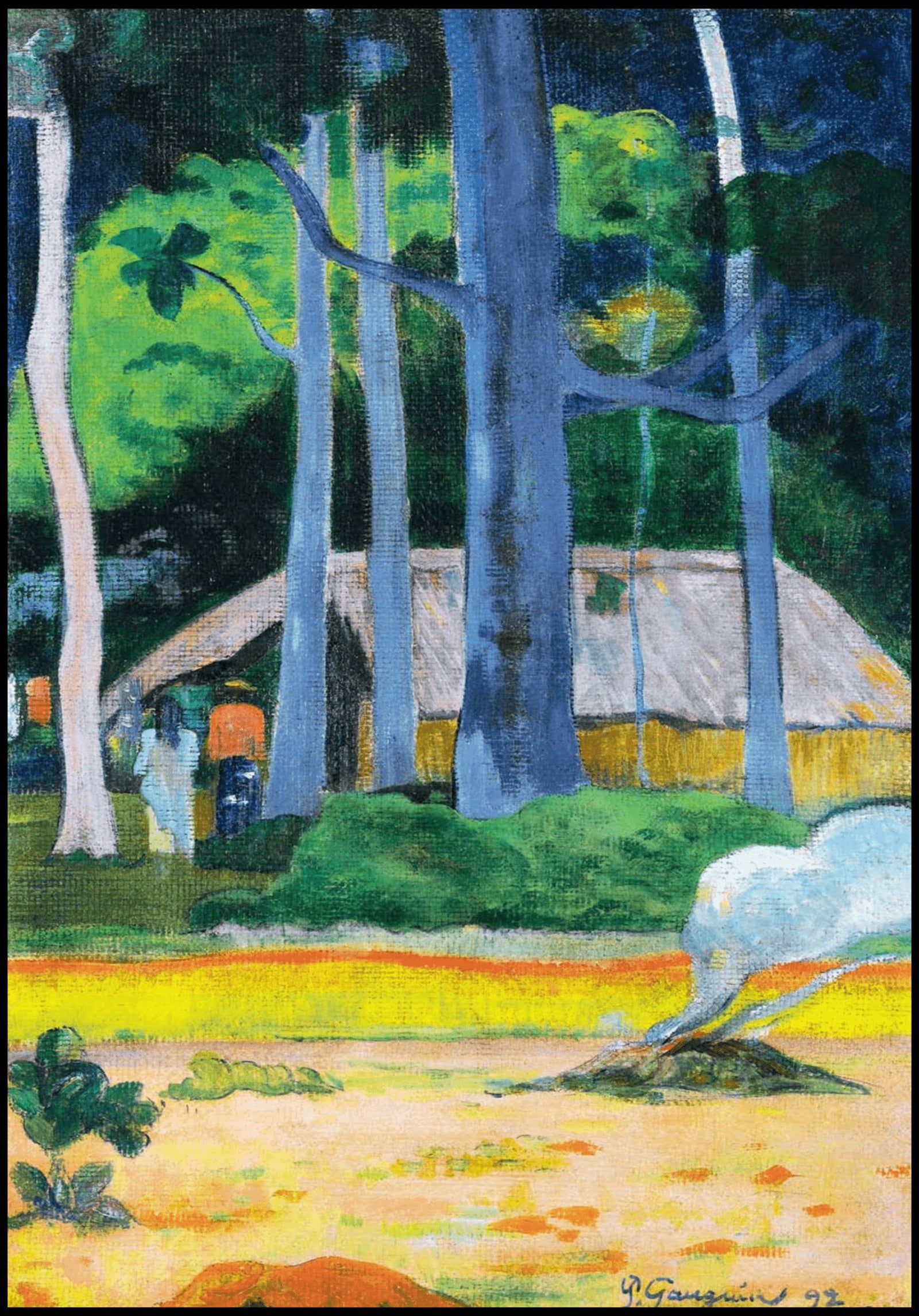"Paul Gauguin - Cabane Sous Les Arbes"