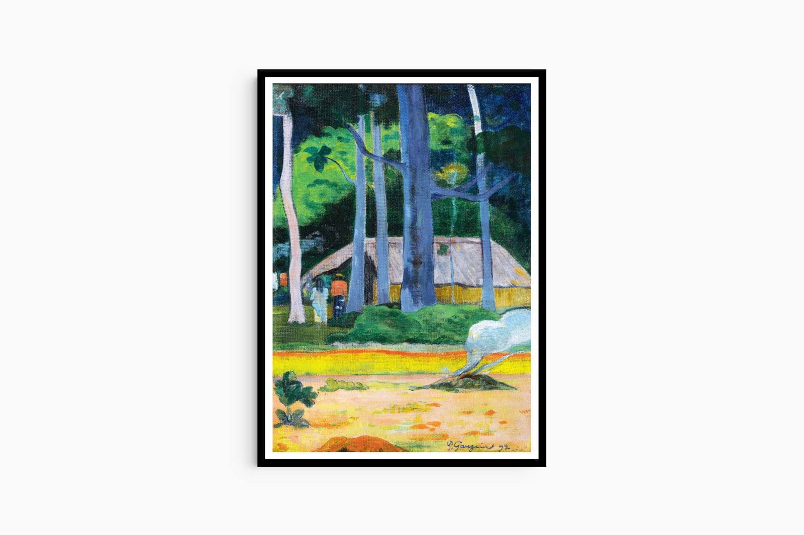 "Paul Gauguin - Cabane Sous Les Arbes"