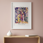 Couple on the Forest Track by August Macke – Expressionist Art Print