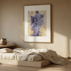 Egon Schiele – Stylized Flowers in Front of Decorative Background Poster | Expressionist Floral Wall Art - Hakyarts