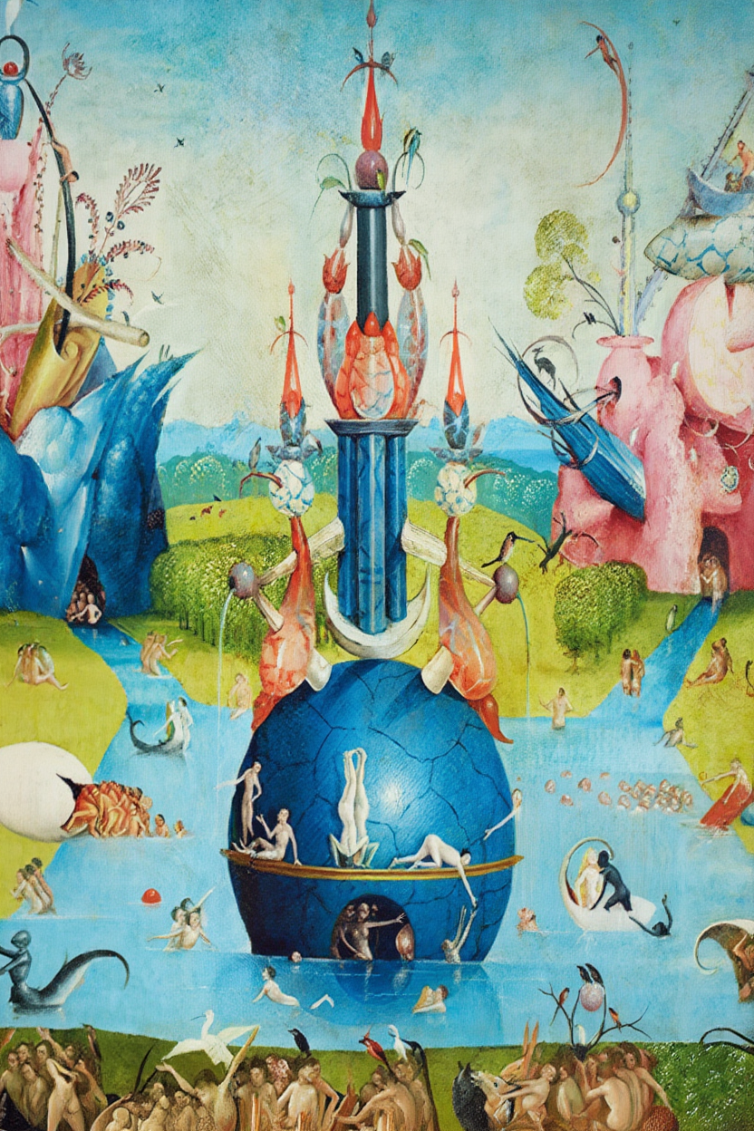 Hieronymus Bosch – The Garden of Earthly Delights Poster – Iconic Renaissance Art Print