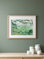 Mont Sainte-Victoire – Paul Cézanne Poster | Post-Impressionist Landscape Art Print