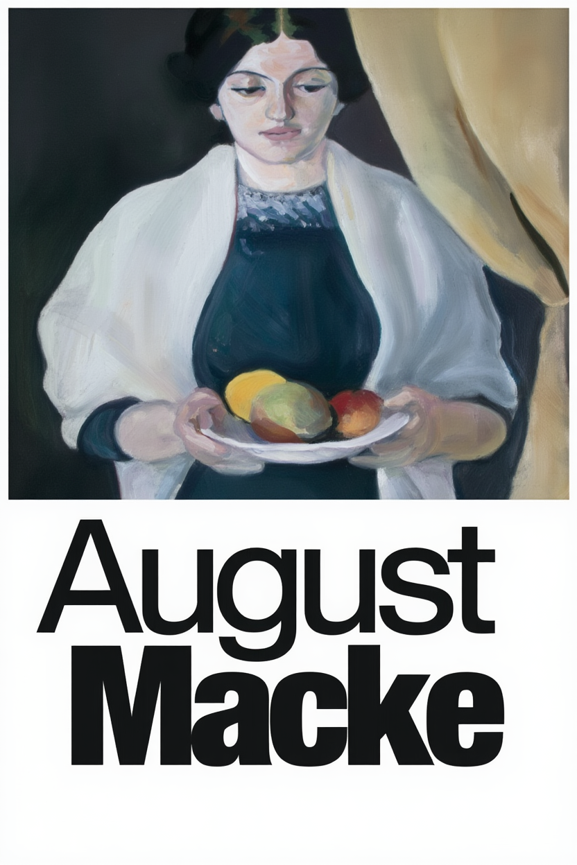 August Macke Expressionist Gallery Wall Set – 4 Colorful Art Prints