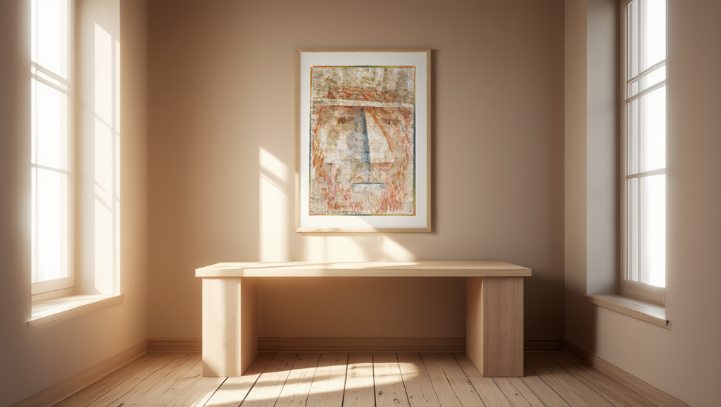 Paul Klee – Rotbärtiger Kopf - Iconic Modernist Expressionist Print