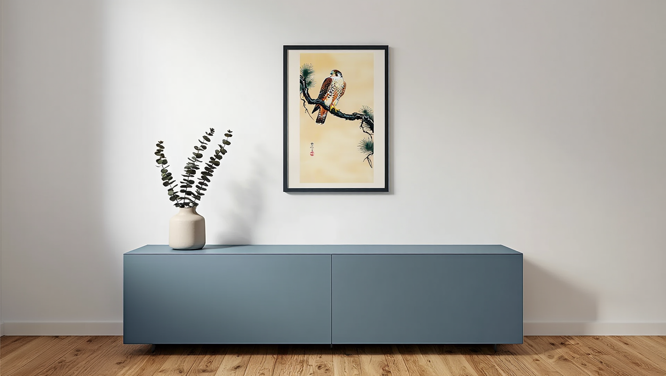 Ohara Koson - Falcon on a Branch Poster