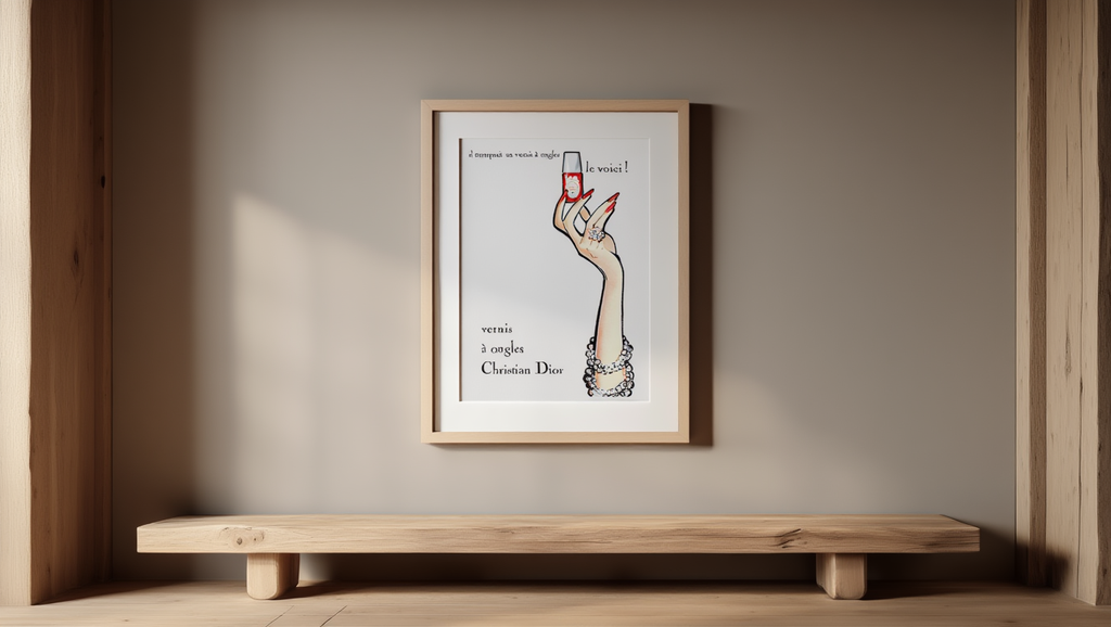 Vintage Christian Dior Poster - Vernis à ongles