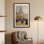Place St. Augustin by Jean-François Raffaëlli – Paris Urban Scene Art Print
