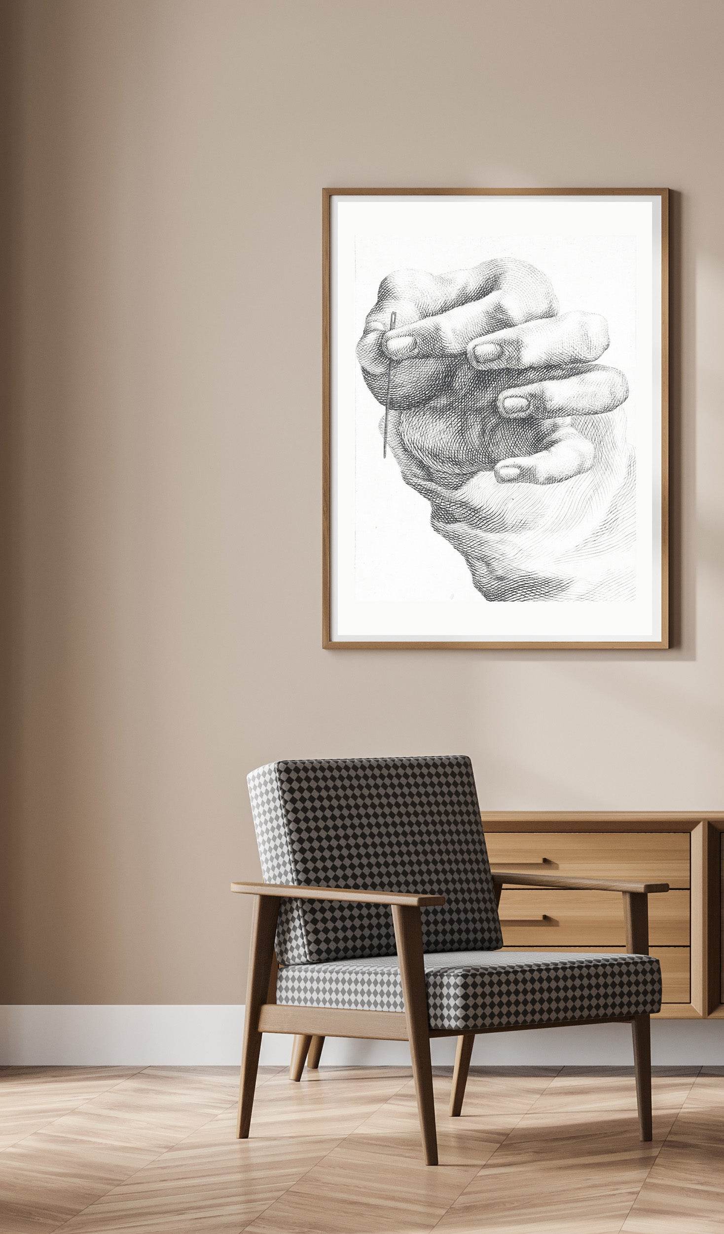 Study of a Hand with Needle - Hakyarts