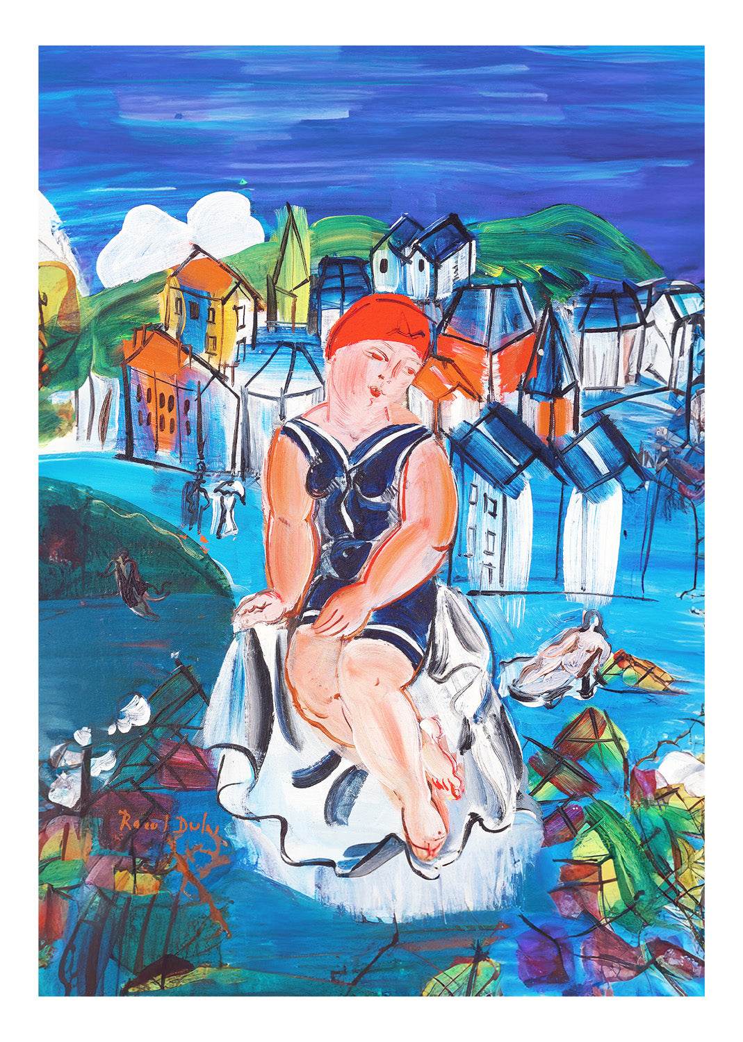 Petite Baigneuse à Sainte-Adresse - Hakyarts