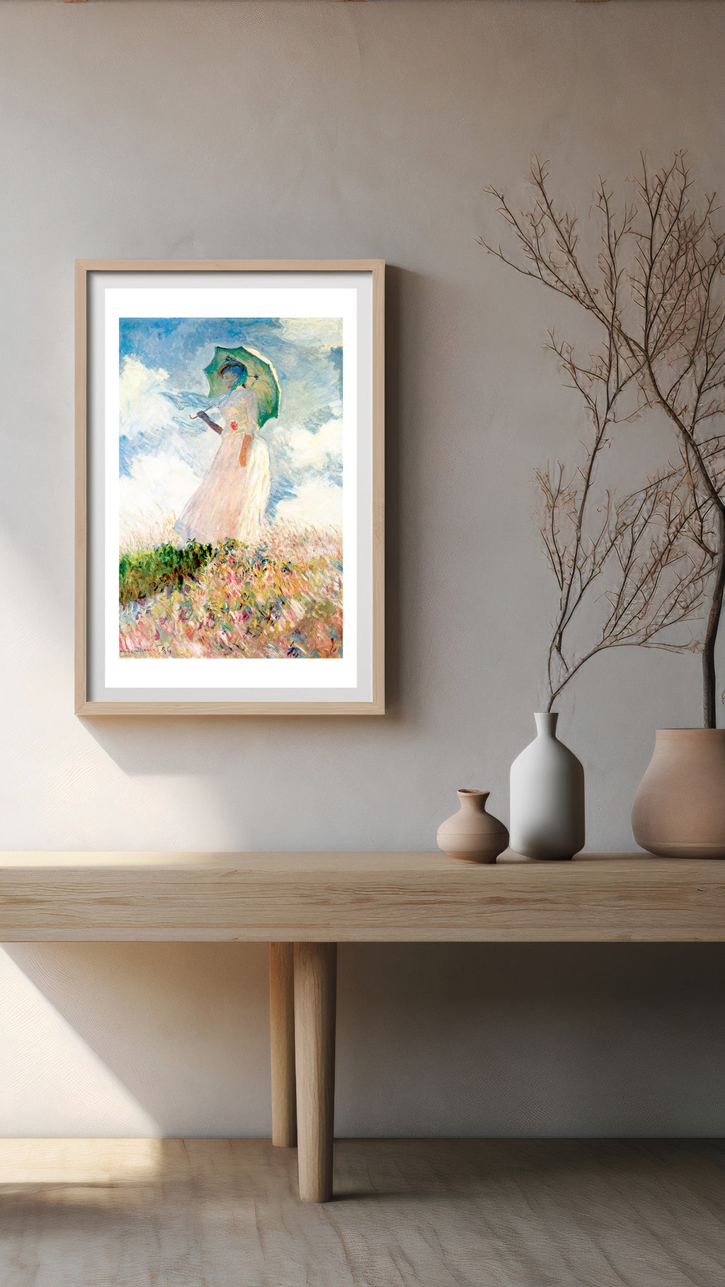 Claude Monet – Femme à l'ombrelle tournée vers la gauche | Classic Impressionist Art Print