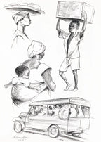 Elton Fax - West Africa Vignettes Pl.17 Poster - Hakyarts
