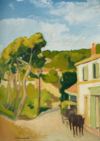 Voiture sur la Route d’Estaque by Albert Marquet – Vintage Landscape Wall Art Print - Hakyarts