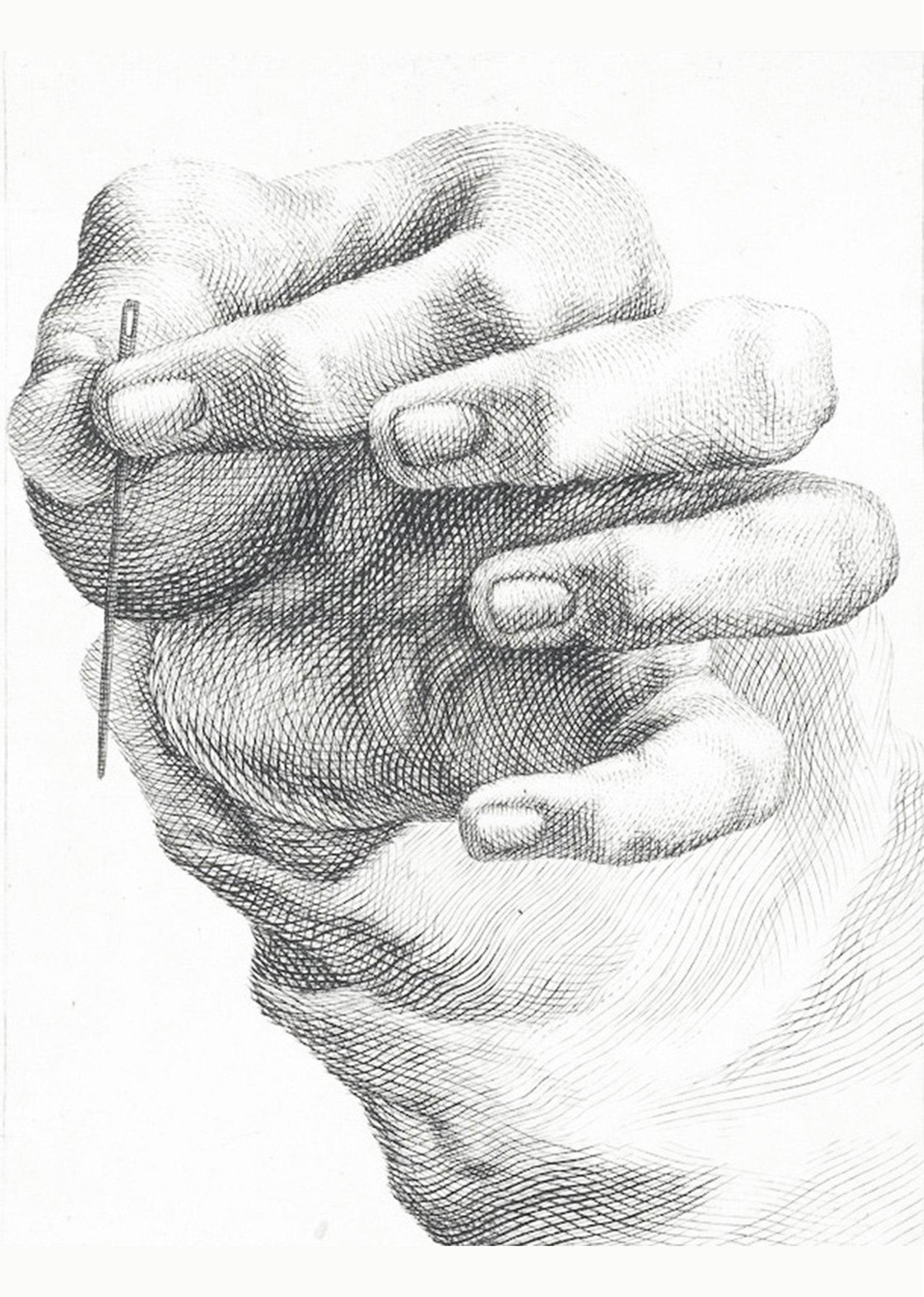 Study of a Hand with Needle - Hakyarts