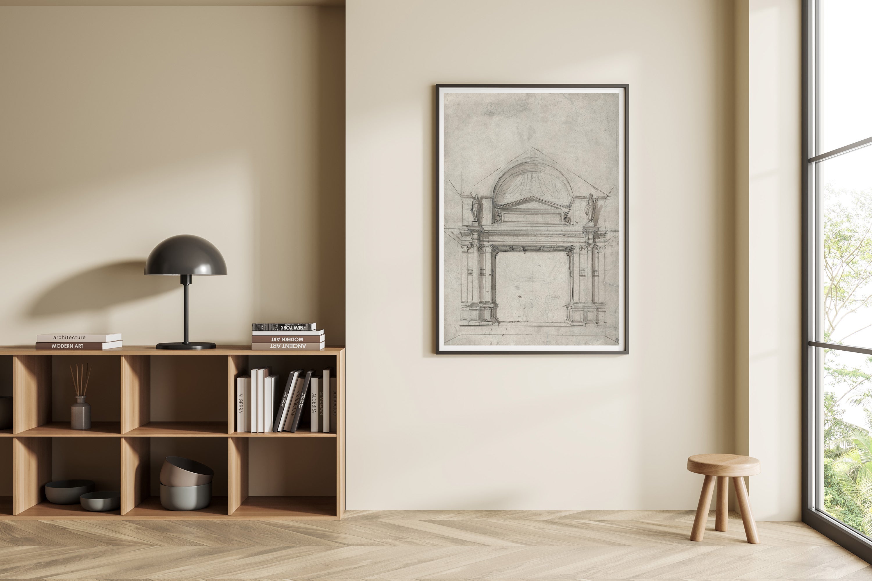 Victorian Birdcage Illustration – Vintage Ornamental Wall Art Print