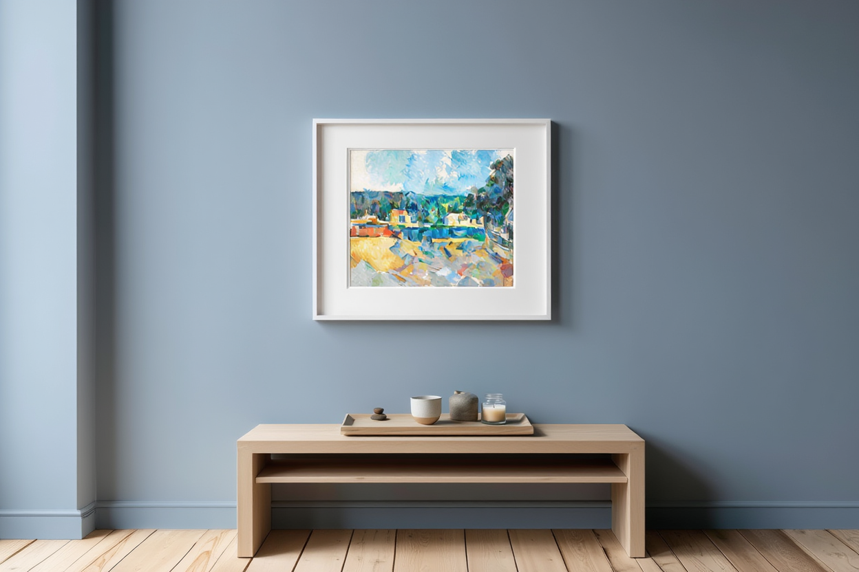 Paul Cezanne - Au bord d'Une Riviere Poster