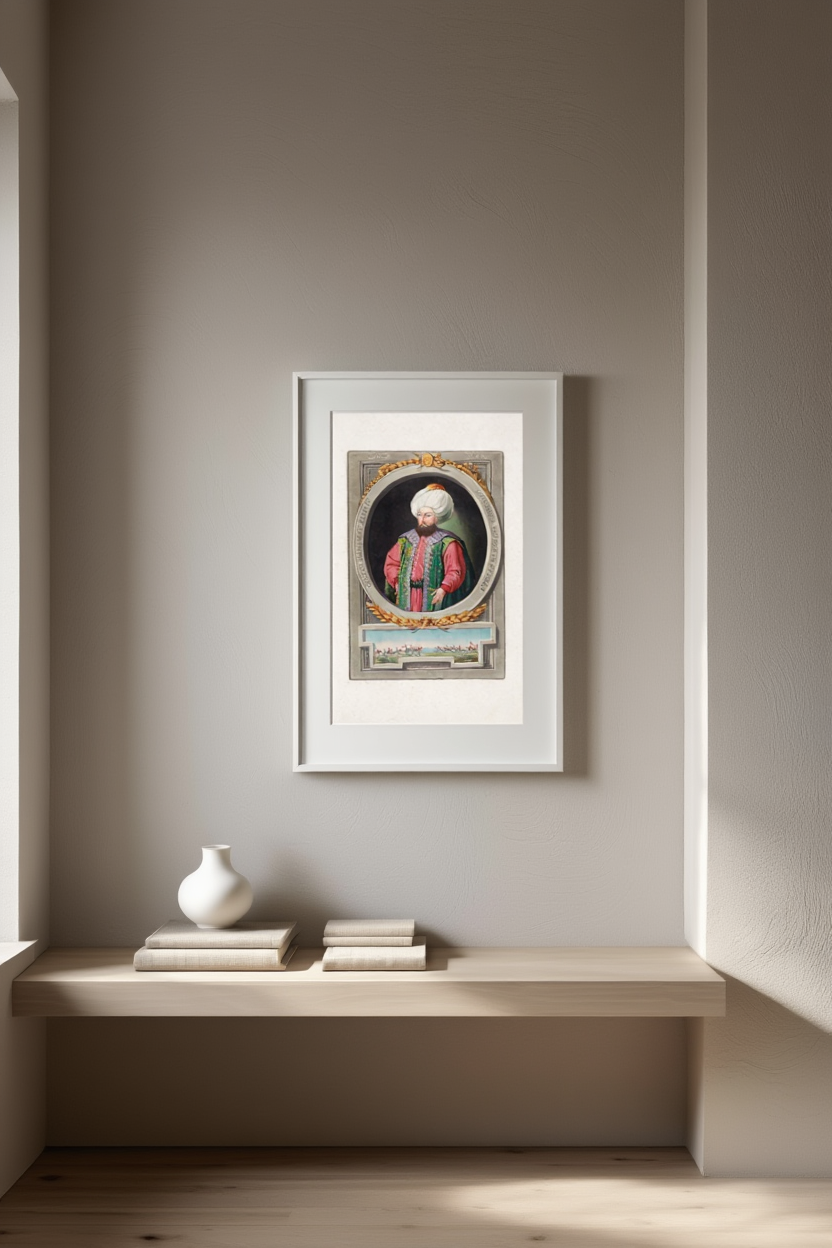 John Young - A series of portraits of the emperors of Turkey Pl.11 Poster