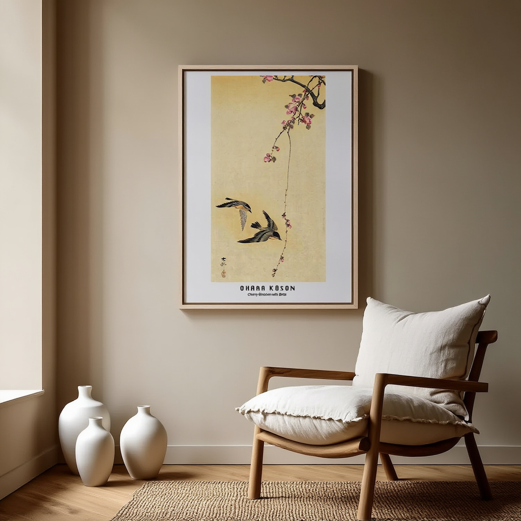 Ohara Koson - Cherry Blossom with Birds Poster