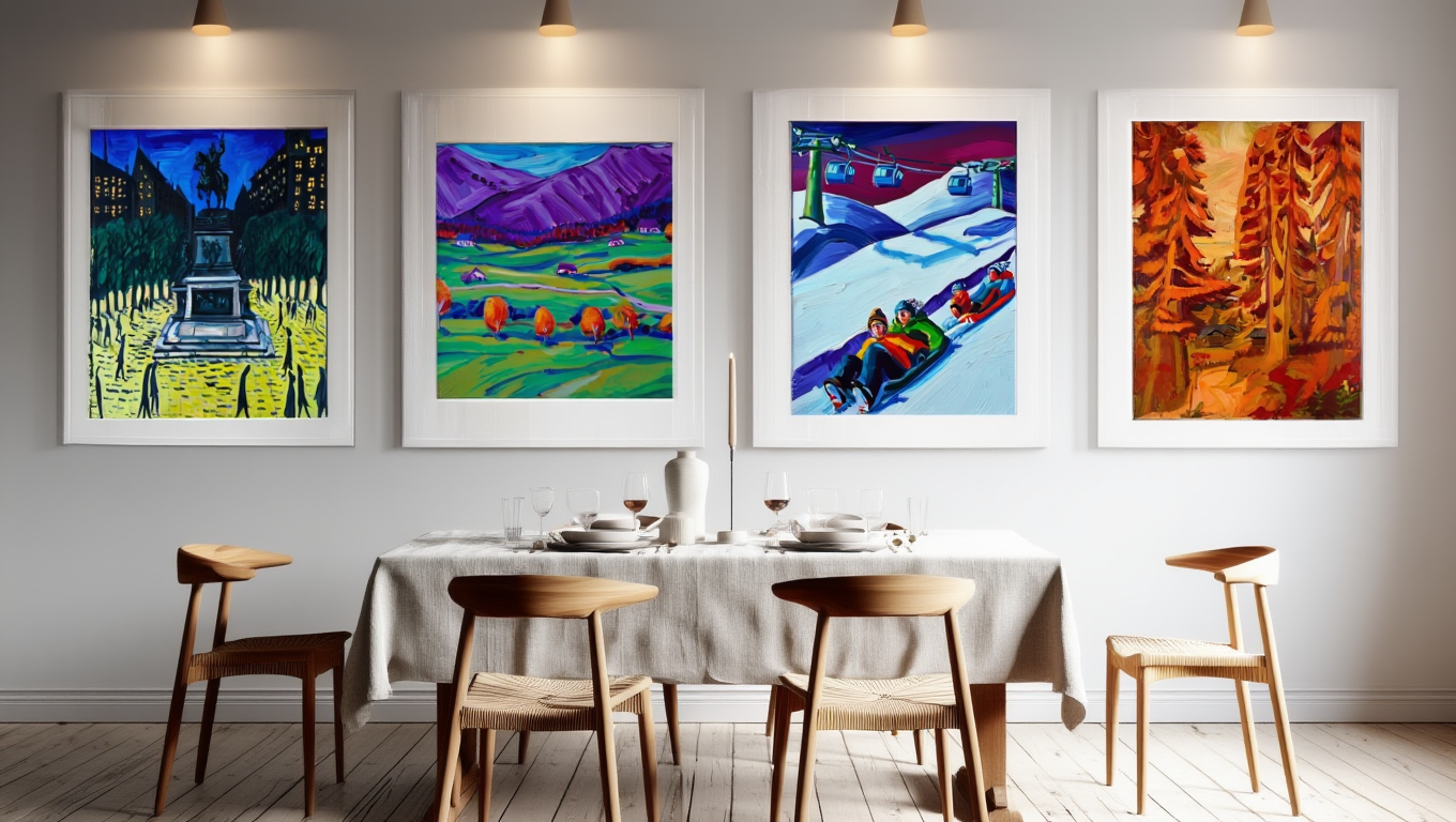 Kirchner Mix and Match 4 Prints — Bold Expressionist Portrait Quartet