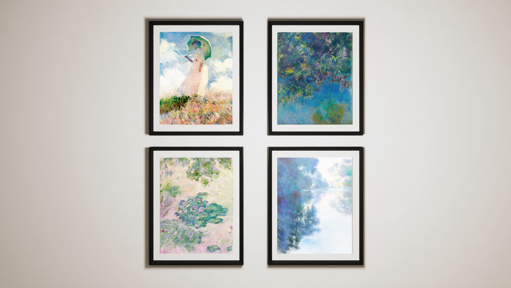 Claude Monet Wall Art Set – 4 Prints
