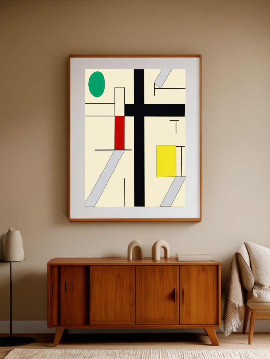 Four Irregular Spaces (2017) by Myriam Thyes – Contemporary Abstract Art Print