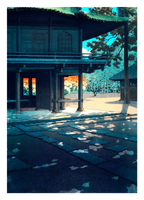 Set of 3 Kawase Hasui Prints – Heirin-ji Nobidome, Shinagawa & Meguro Fudō Temple - Hakyarts