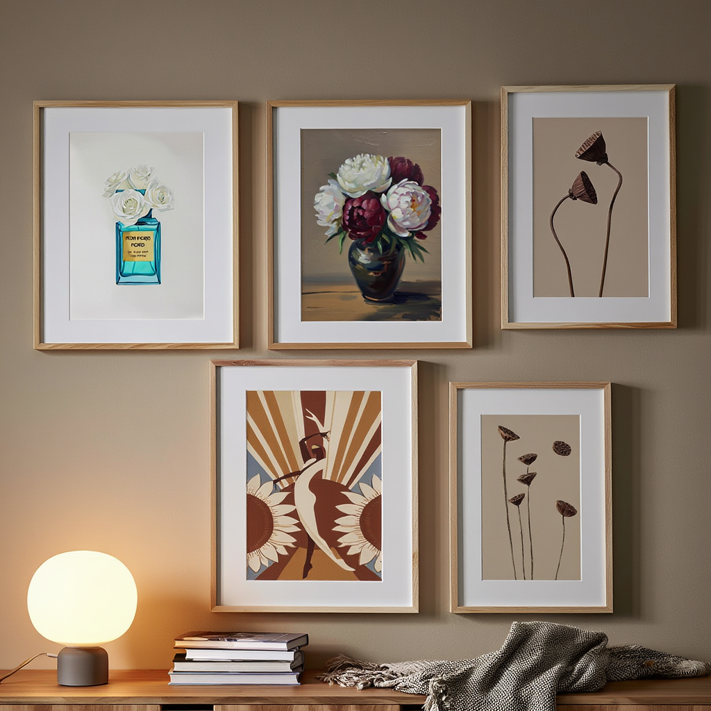 Studies in Bloom – 7 Floral Artworks Collection