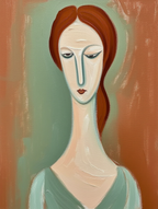 Modigliani Elegance – Mix & Match Fine Art Print - Hakyarts