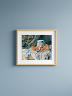 Still Life with a Curtain – Paul Cézanne Poster | Post-Impressionist Still Life Art Print