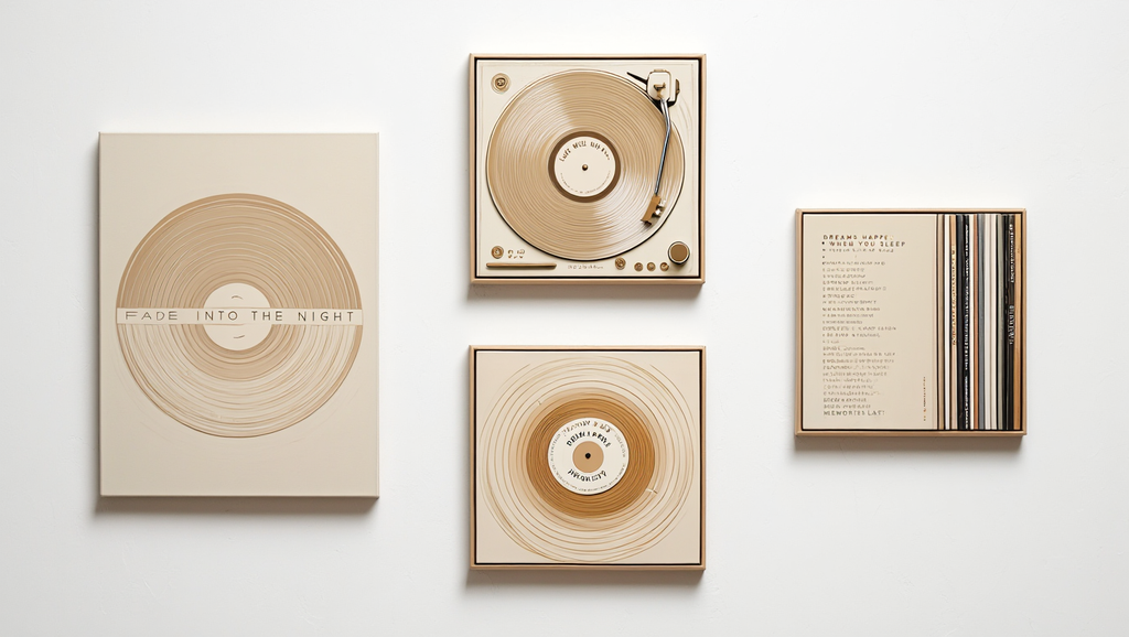 Beige Music Gallery – Japandi Living Room Set of 4