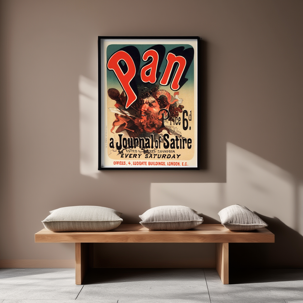 Pan Poster by Jules Chéret – Belle Époque Art Nouveau Advertising Print