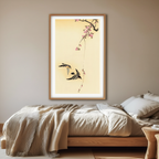 Cherry Blossom with Birds – Ohara Koson Poster | Japanese Nature Art Print - Hakyarts