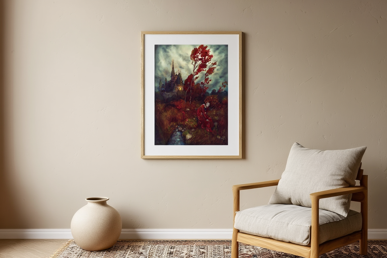 The Wind’s Tale, Plate 2 by Edmund Dulac (1911) – Vintage Fairy Tale Illustration Art Print