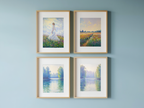 Monet Morning Light – Impressionist Landscape Print - Hakyarts