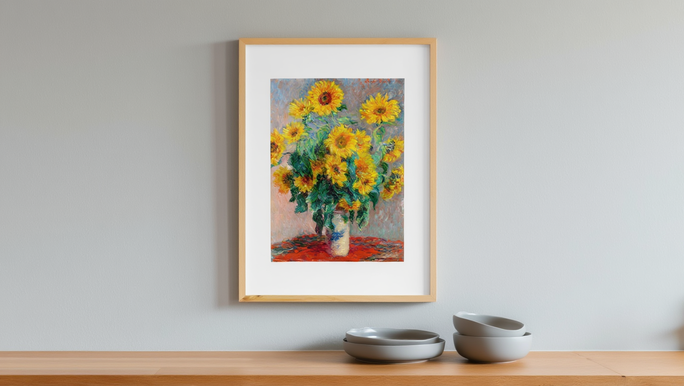 Claude Monet - Bouquet of Sunflowers