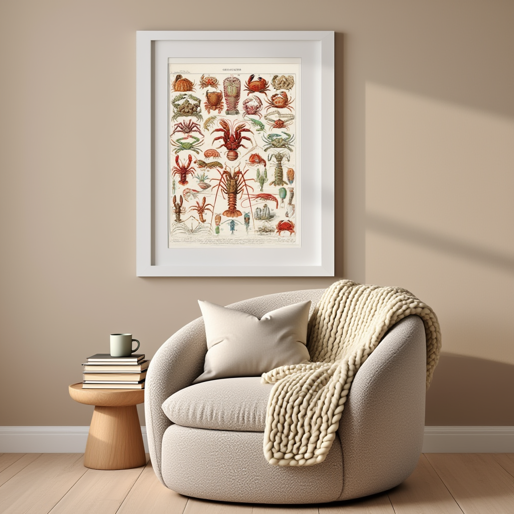 Adolphe Millot - Crustacés Poster