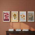 Floral Mix & Match – 5 Curated Prints - Hakyarts