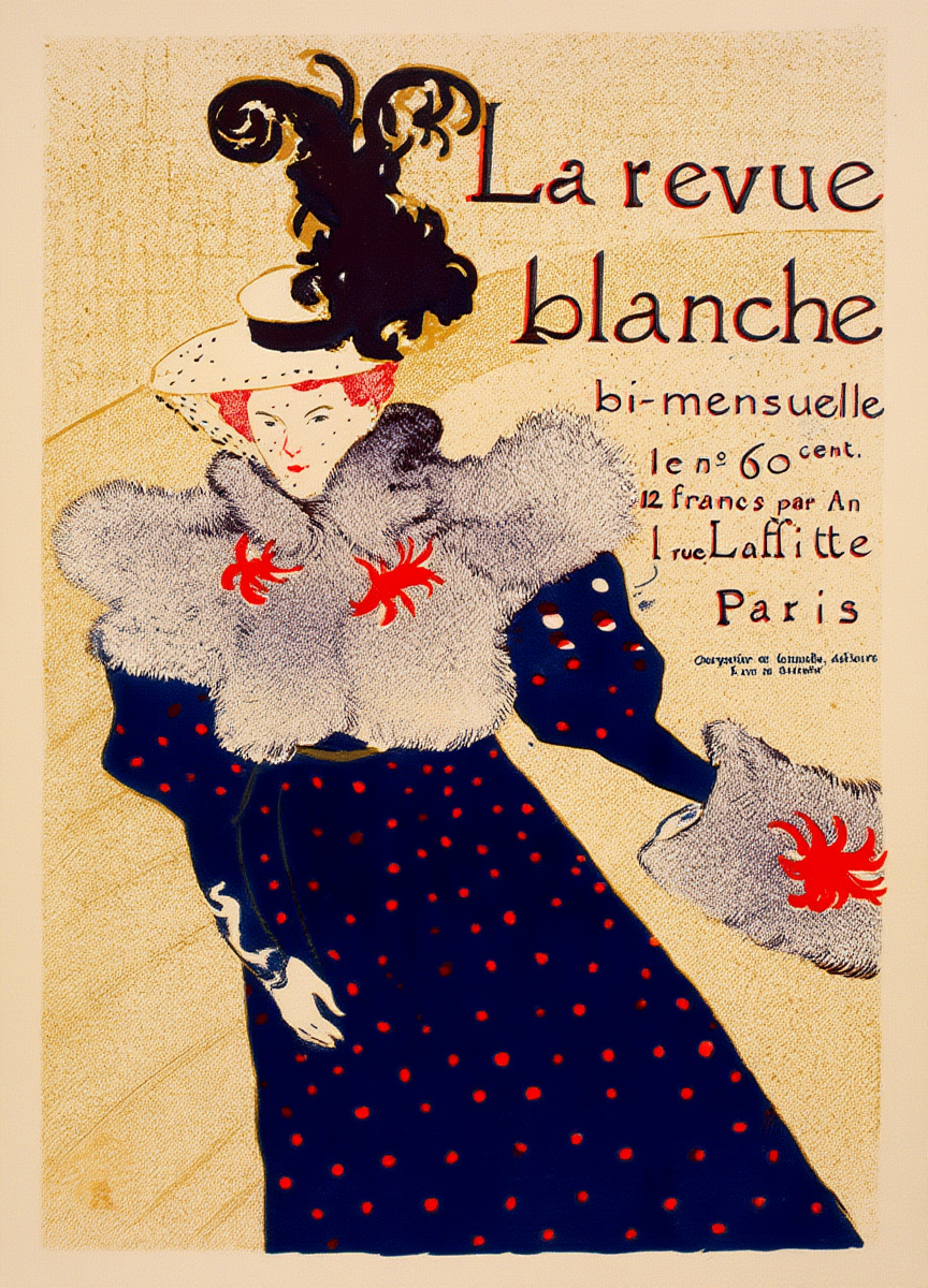 Henri de Toulouse-Lautrec – Revue Blanche - Iconic Belle Époque Poster Print