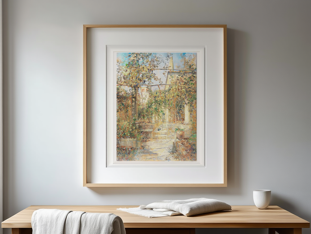 Klosterhof in Capri – Marie Egner | Classic Landscape Art Print