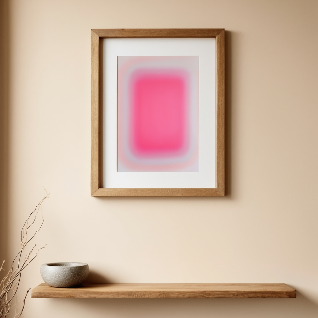 Fragmented Horizons – Minimalist Geometric Art Print for Modern Interiors