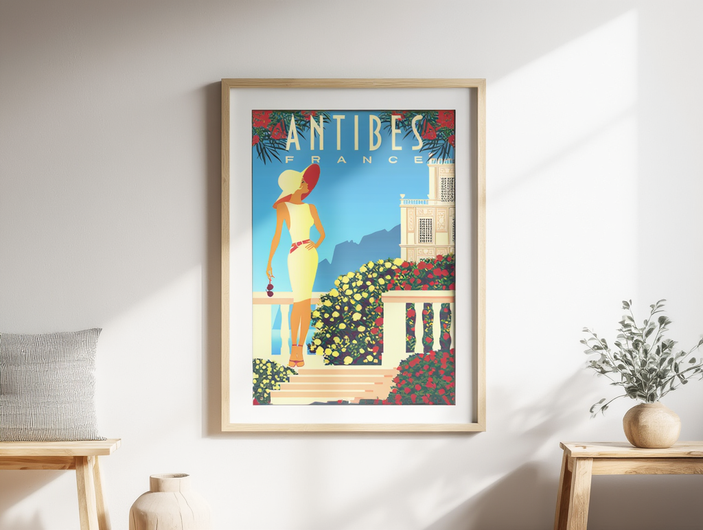 Antibes France Travel Poster