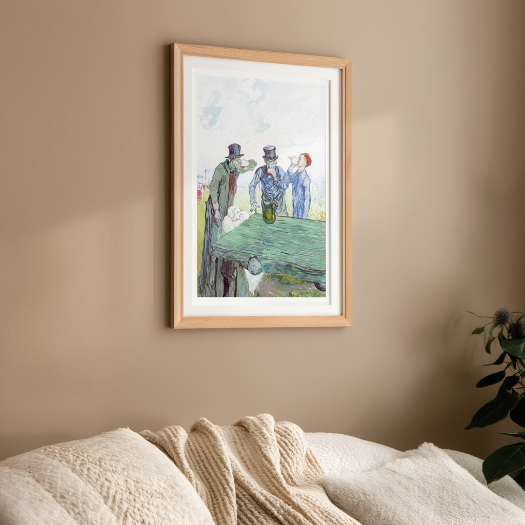 The Drinkers – Vincent van Gogh Poster | Post-Impressionist Genre & Interior Scene Art Print